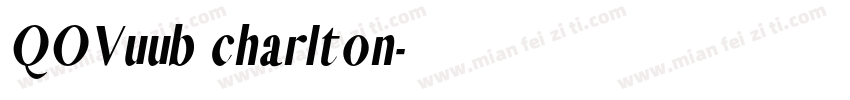 QOVuub charlton字体转换